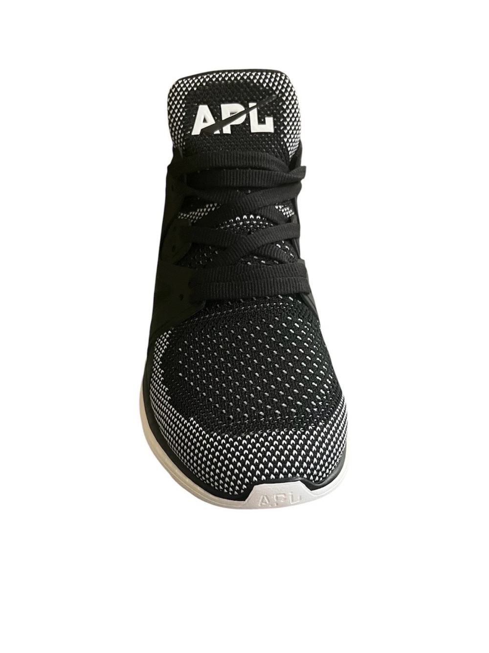 APL Women Black & White Knit Athletic Sneaker